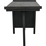 Kennedy Desk, Black Home Office Desk Drawers - LOOMLAN - Noir - Home Office Desks