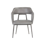 Kenny Leather Dining Armchair - LOOMLAN - Dining Chairs