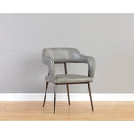 Kenny Leather Dining Armchair - LOOMLAN - Dining Chairs