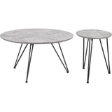 Kerris Coffee Table Set Gray & Black - LOOMLAN - Zuo Modern - Coffee Tables