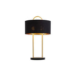 Kezna Marble Based Fabric Table Lamp - LOOMLAN - Table Lamps