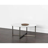 Kiara Steel Framed Marble Coffee Table - LOOMLAN - SUNPAN - Coffee Tables