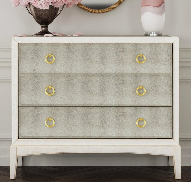 Kiara White Storage Hall Chest - LOOMLAN - Bassett Mirror - Chests