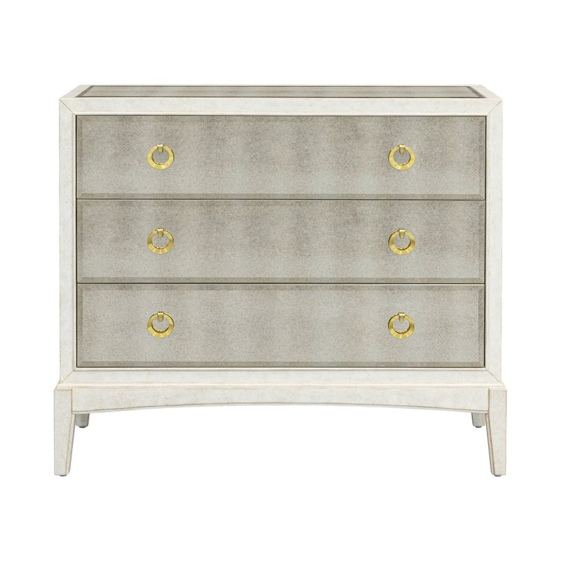 Kiara White Storage Hall Chest - LOOMLAN - Bassett Mirror - Chests