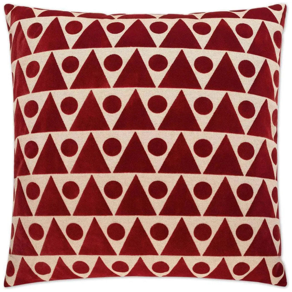 Kilo Red Throw Pillow With Insert - LOOMLAN - D.V. Kap - Throw Pillows