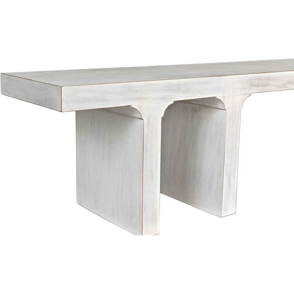 Kir Wood White Bench - LOOMLAN - Noir - Bedroom Benches