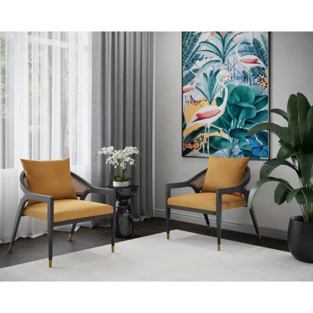 Kirsten Fabric Lounge Chair - LOOMLAN - Accent Chairs