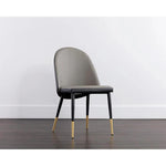 Kline Leather Armless Dining Chair - LOOMLAN - Dining Chairs