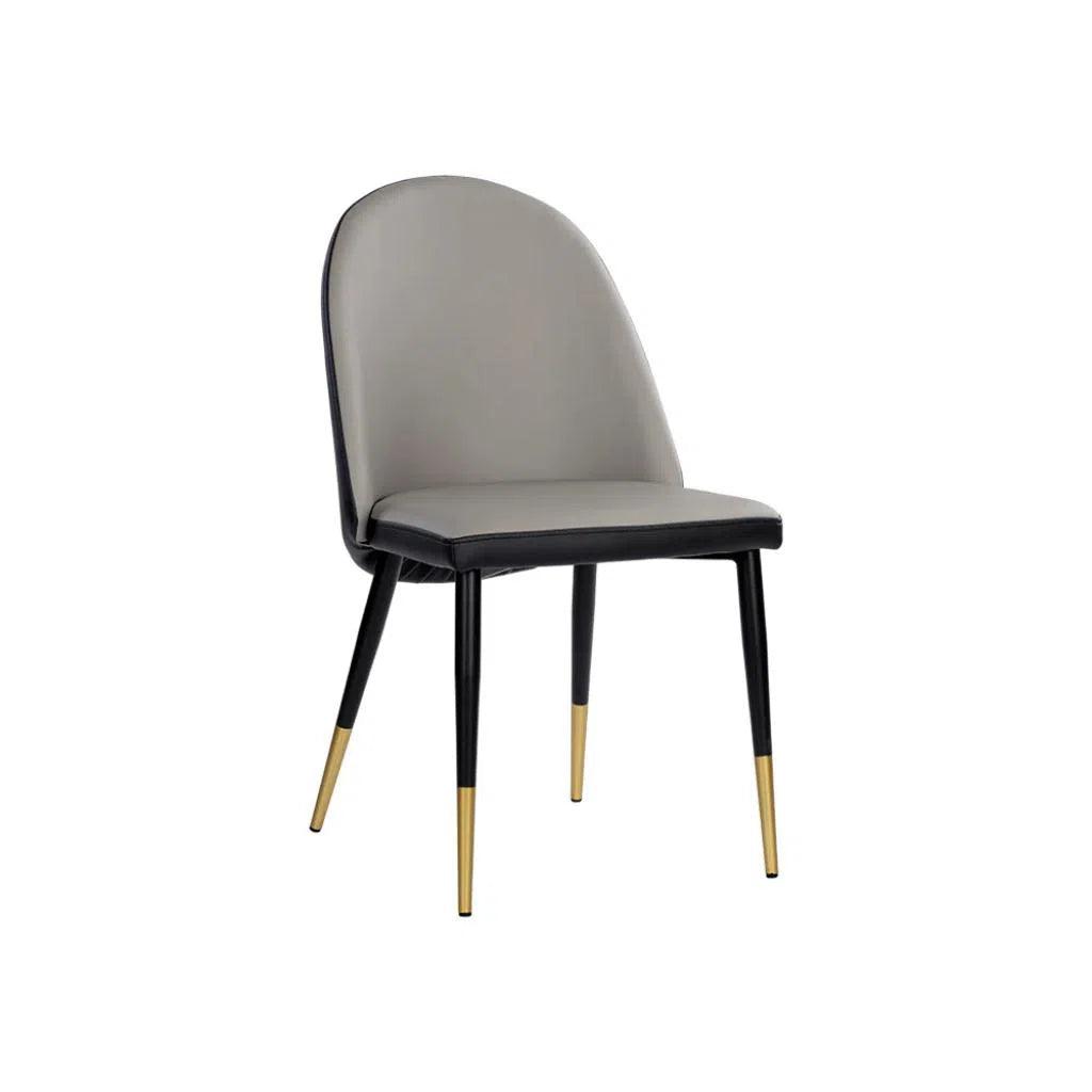 Kline Leather Armless Dining Chair - LOOMLAN - Dining Chairs