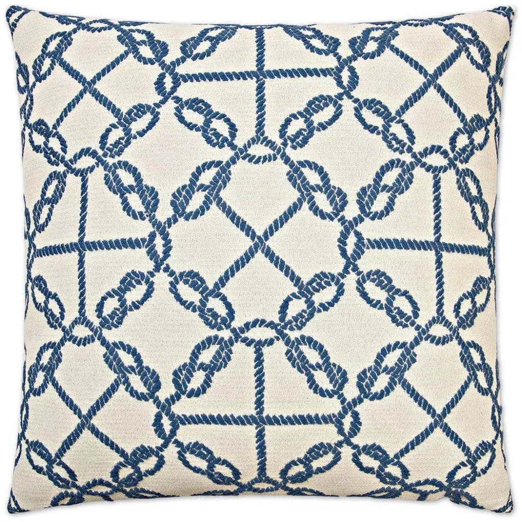 Knots Blue Throw Pillow With Insert - LOOMLAN - D.V. Kap - Throw Pillows