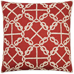 Knots Red Throw Pillow With Insert - LOOMLAN - D.V. Kap - Throw Pillows