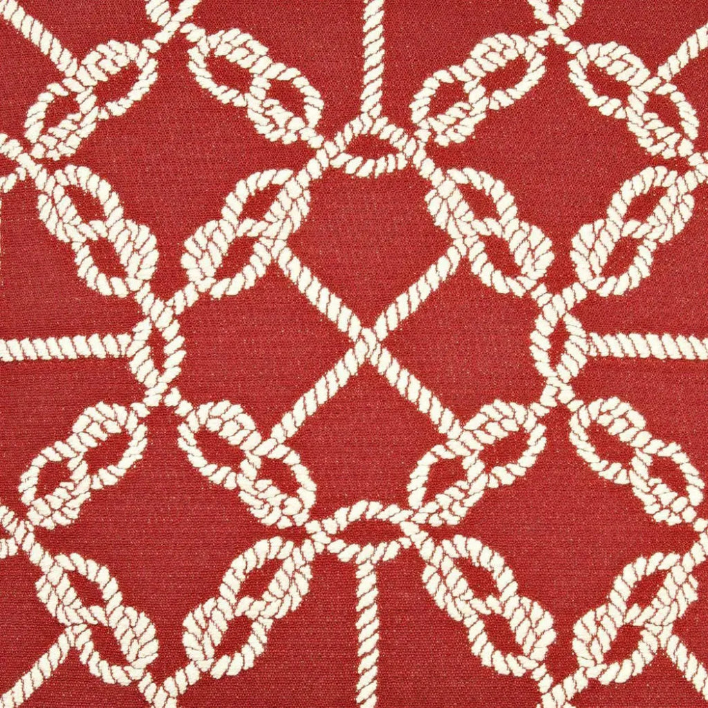 Knots Red Throw Pillow With Insert - LOOMLAN - D.V. Kap - Throw Pillows