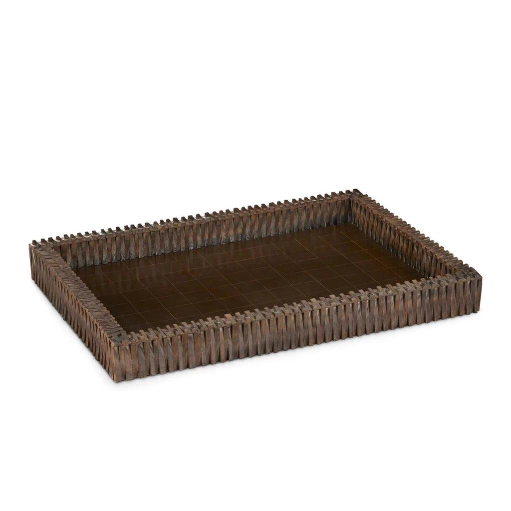 Koa Tray Masterpiece - LOOMLAN - Currey & Co - Trays