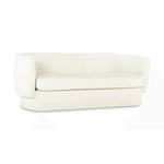 Koba Boucle White Sherpa Barrel Sofa - LOOMLAN - Moe's Home - Sofas & Loveseats