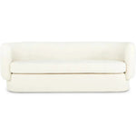 Koba Boucle White Sherpa Barrel Sofa - LOOMLAN - Moe's Home - Sofas & Loveseats