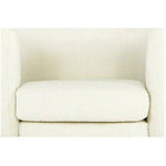 Koba Boucle White Sherpa Round Bucket Chair - LOOMLAN - Moe's Home - Club Chairs