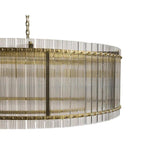 Kore Iron Framed Glass Chandelier - LOOMLAN - Chandeliers