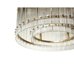 Kore Iron Framed Glass Chandelier - LOOMLAN - Chandeliers