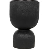 Kudoro Black Marble Round Side Table - LOOMLAN - Noir - Side Tables