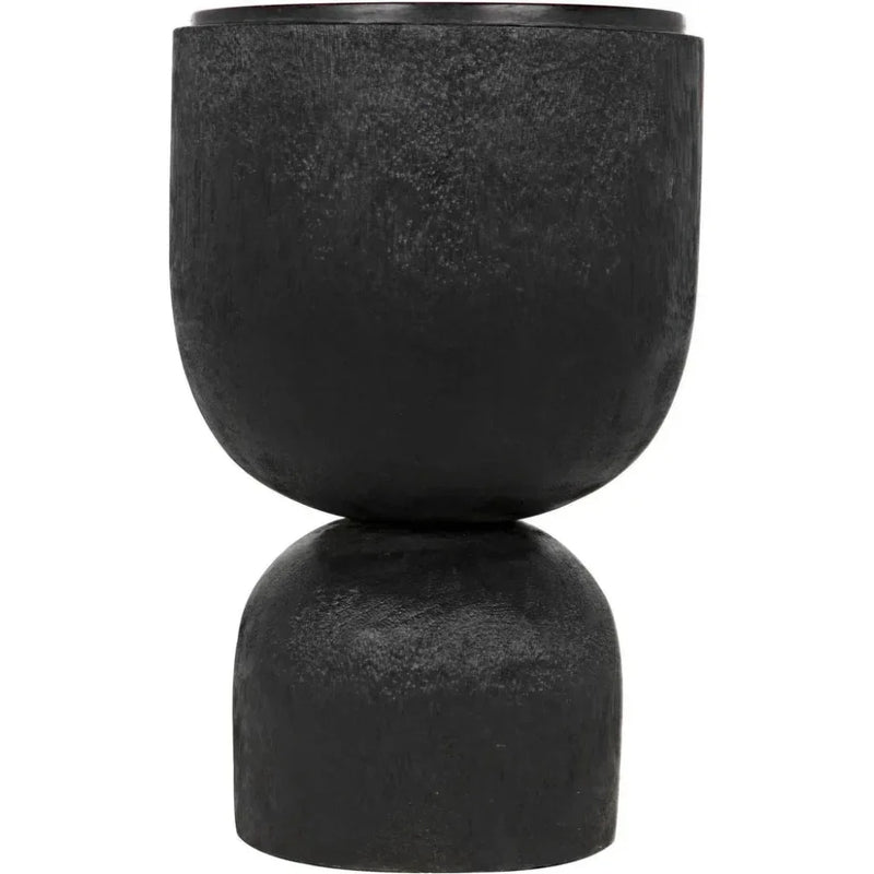 Kudoro Black Marble Round Side Table - LOOMLAN - Noir - Side Tables