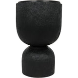 Kudoro Black Marble Round Side Table - LOOMLAN - Noir - Side Tables