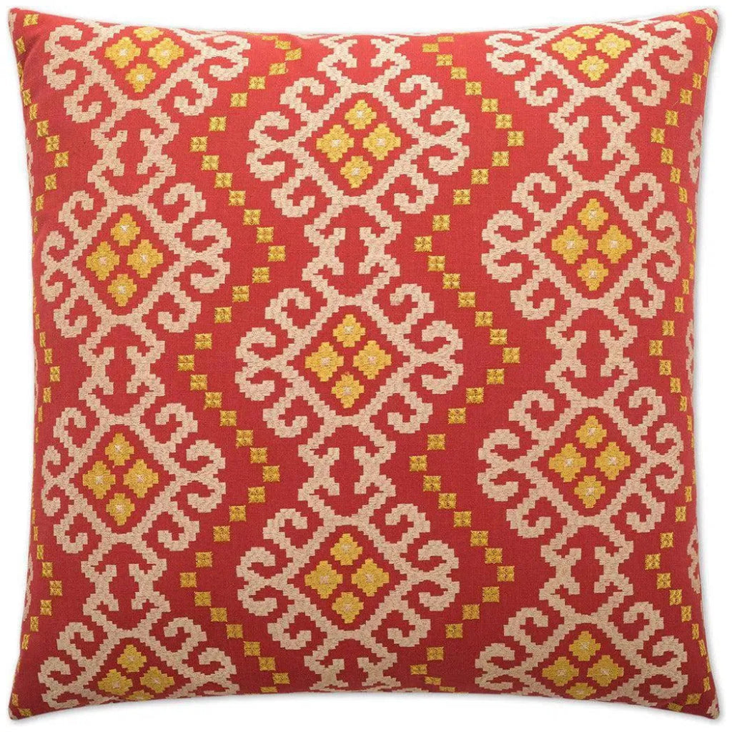 Kurta Red Throw Pillow With Insert - LOOMLAN - D.V. Kap - Throw Pillows