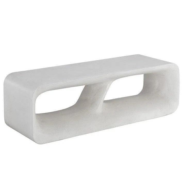 Kurver Bench Concrete Terrazzo for Indoor Outdoor Use - LOOMLAN - SUNPAN - Outdoor Benches