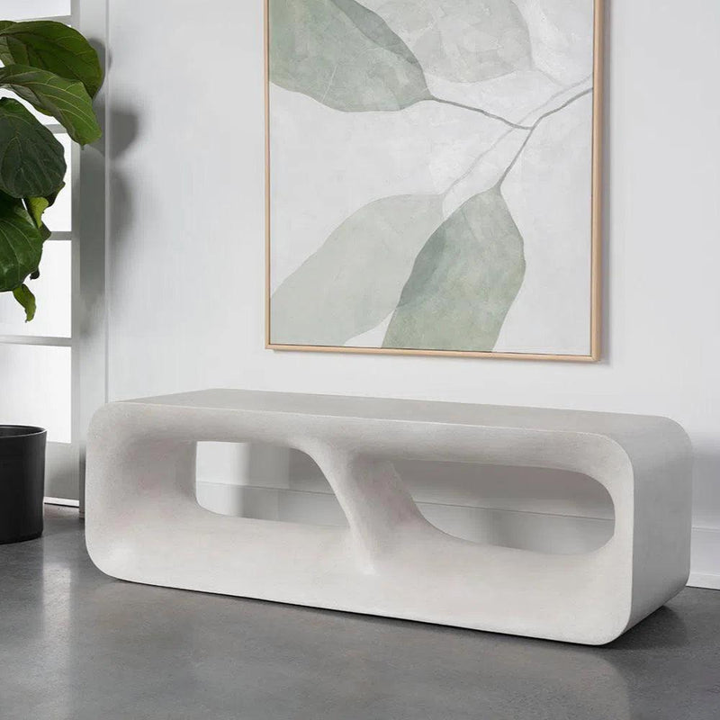 Kurver Bench Concrete Terrazzo for Indoor Outdoor Use - LOOMLAN - SUNPAN - Outdoor Benches