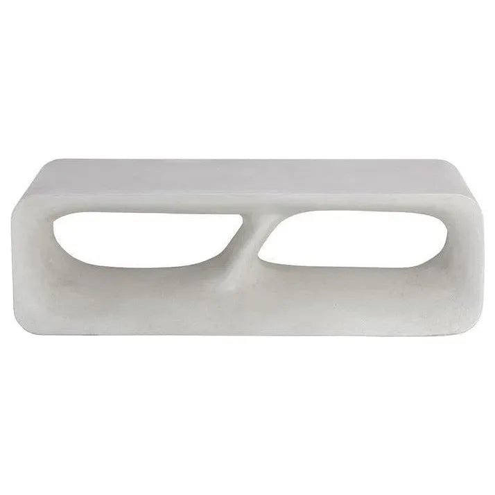 Kurver Bench Concrete Terrazzo for Indoor Outdoor Use - LOOMLAN - SUNPAN - Outdoor Benches