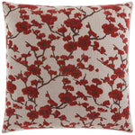 Kyoto Red Throw Pillow With Insert - LOOMLAN - Throw Pillows