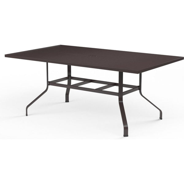 La Jolla Aluminum Outdoor Dining Table - LOOMLAN - Sunset West - Outdoor Dining Tables