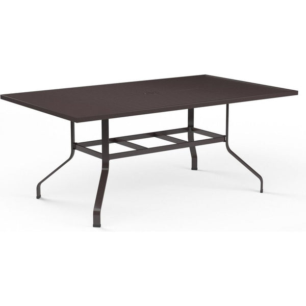 La Jolla Aluminum Outdoor Dining Table - LOOMLAN - Sunset West - Outdoor Dining Tables