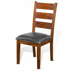 Ladderback Chair Cushioned Seat Set - LOOMLAN - Sunny D - Dining Chairs