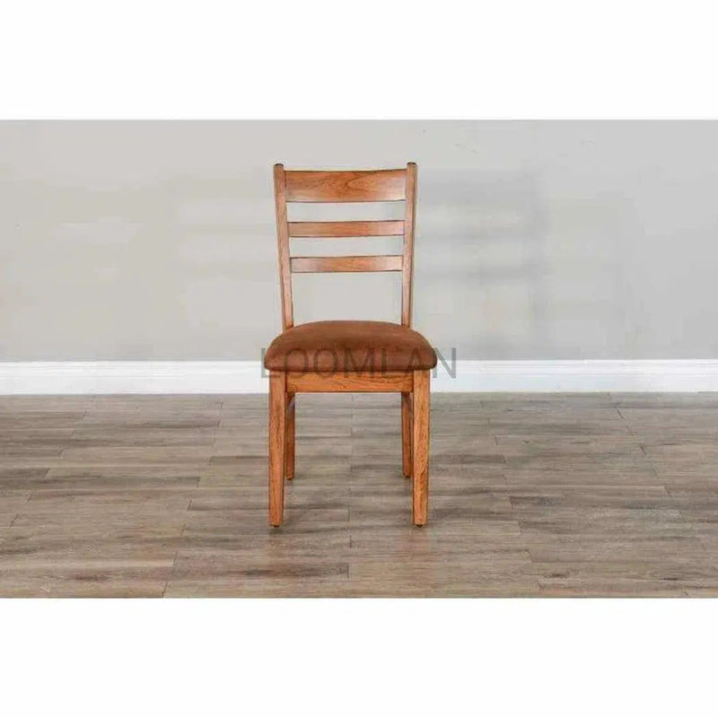 Ladderback Chair with Cushion Seat Set - LOOMLAN - Sunny D - Dining Chairs