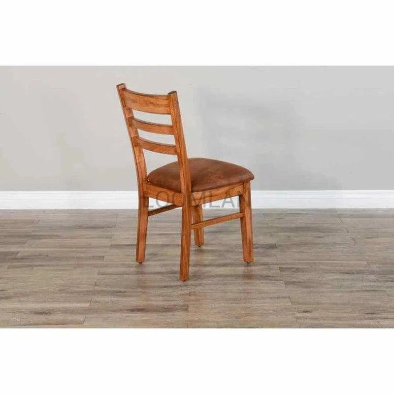 Ladderback Chair with Cushion Seat Set - LOOMLAN - Sunny D - Dining Chairs
