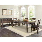 Ladderback Dining Chair Leather Seat Set - LOOMLAN - Sunny D - Dining Chairs