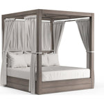 Laguna Canvas Flax Sunbrella Resort Outdoor King Daybed - LOOMLAN - Sunset West - Outdoor Daybeds