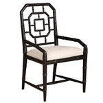 Lahara Linen Black Armchair - LOOMLAN - Furniture Classics - Accent Chairs