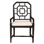 Lahara Linen Black Armchair - LOOMLAN - Furniture Classics - Accent Chairs