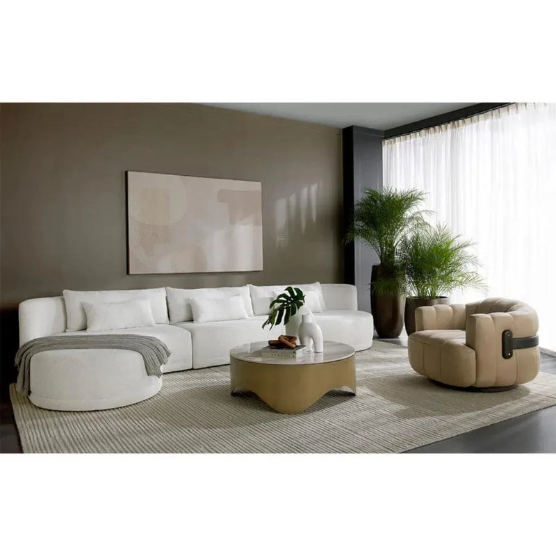 Laken Fabric Sofa Chaise - LOOMLAN - SUNPAN - Modular Sofas
