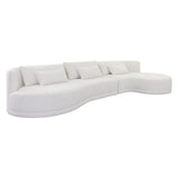 Laken Fabric Sofa Chaise - LOOMLAN - SUNPAN - Modular Sofas