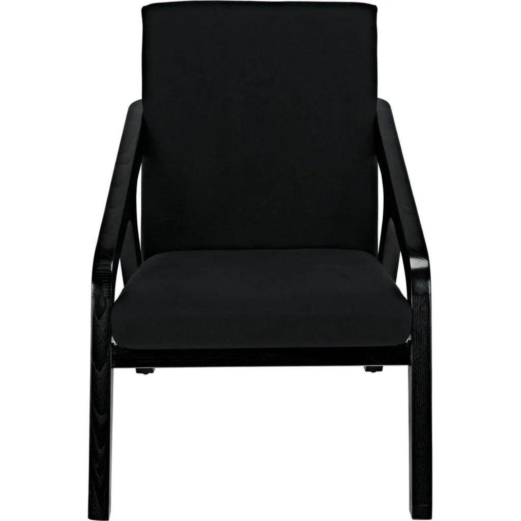 Lamar Chair, Charcoal Black - LOOMLAN - Noir - Accent Chairs