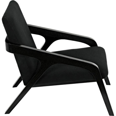 Lamar Chair, Charcoal Black - LOOMLAN - Noir - Accent Chairs