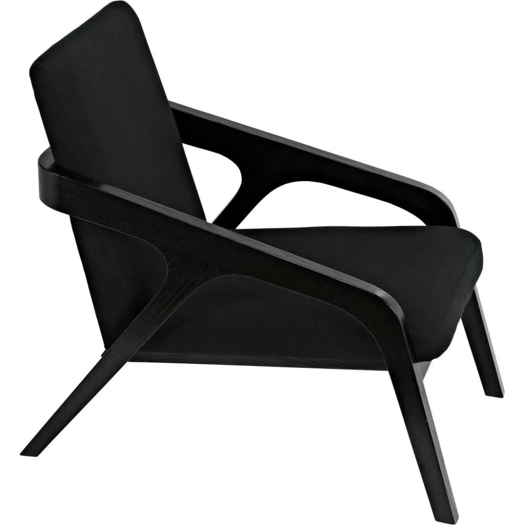 Lamar Chair, Charcoal Black - LOOMLAN - Noir - Accent Chairs