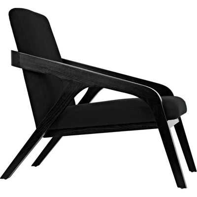 Lamar Chair, Charcoal Black - LOOMLAN - Noir - Accent Chairs