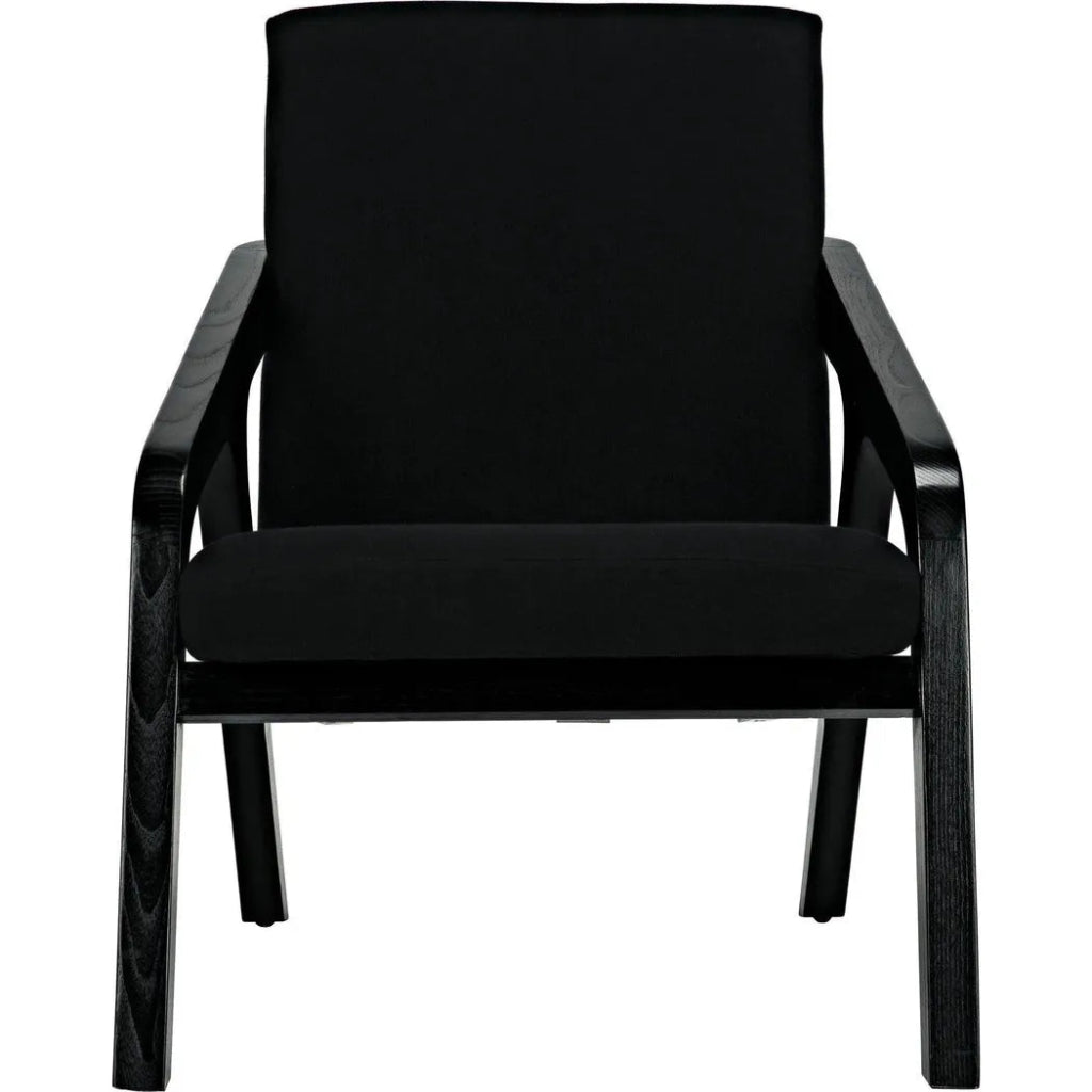 Lamar Chair, Charcoal Black - LOOMLAN - Noir - Accent Chairs