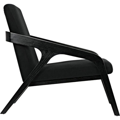 Lamar Chair, Charcoal Black - LOOMLAN - Noir - Accent Chairs