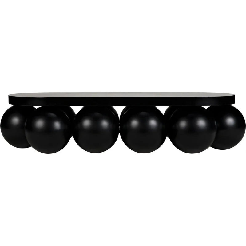 Lambreta Coffee Table, Black Steel - LOOMLAN - Noir - Coffee Tables