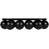 Lambreta Coffee Table, Black Steel - LOOMLAN - Noir - Coffee Tables