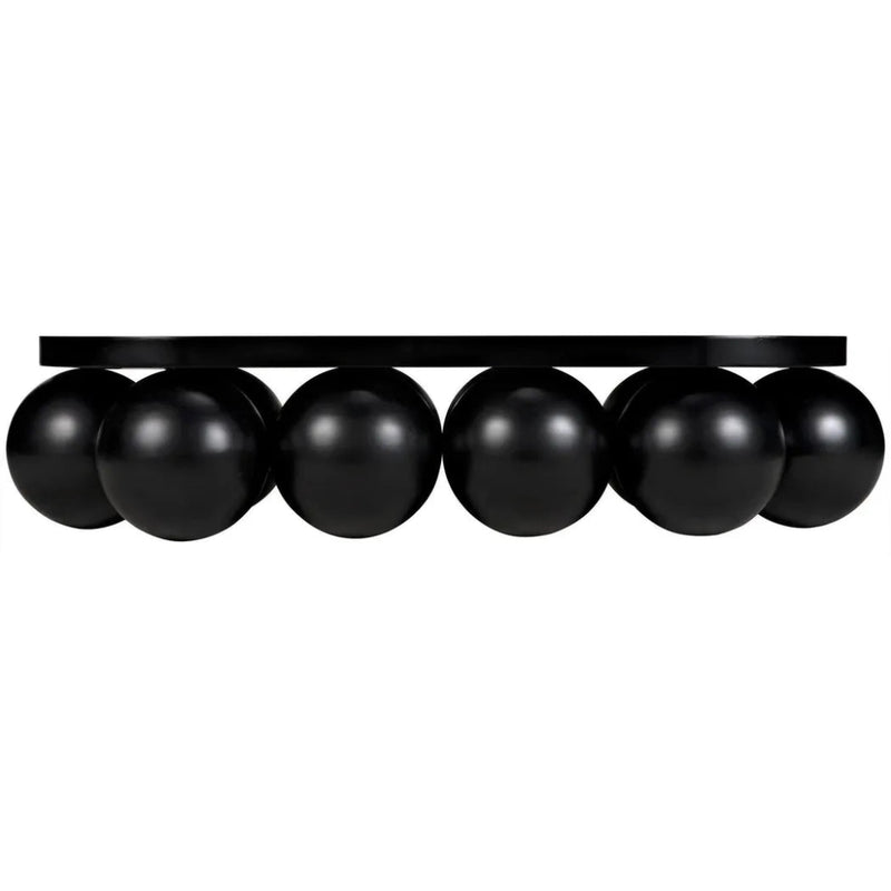 Lambreta Coffee Table, Black Steel - LOOMLAN - Noir - Coffee Tables